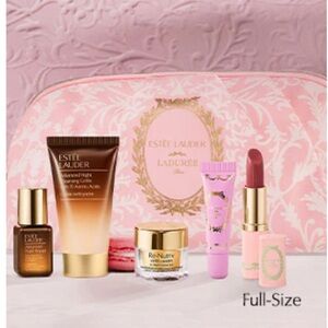 Estee Lauder Makeup Set with Pink Lipstick and re nutriv ultimate diamond